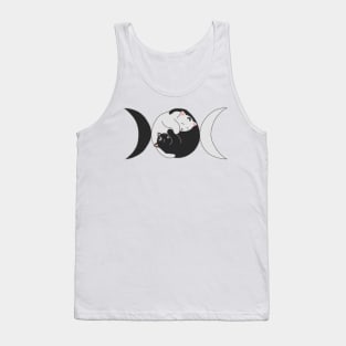 Tripple moon cat Tank Top